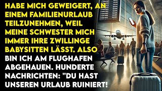 Weigerte mich wegen Babysitten in den Urlaub zu fahren Am Flughafen abgehauen quotUrlaub ruiniertquot [upl. by Nipahc]