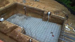 How to build your own swimming pool All process step by step in only 30 minutes [upl. by Elset]