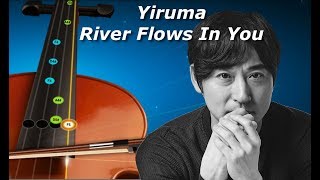 River Flows In You  Violin Tutorial Free Easy [upl. by Arualana]