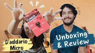 Afinador DAddario Micro  Unboxing e Review [upl. by Ocramed]