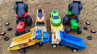 gadi wala cartoon  toy helicopter ki video  jcb cartractorbusmini tarctor  train baribe 9 [upl. by Nallek]