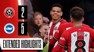 Sheffield United 25 Brighton amp Hove Albion  Extended FA Cup highlights [upl. by Bozuwa267]