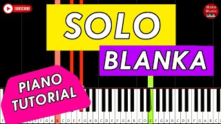 Blanka  SOLO 🎹 Piano Tutorial [upl. by Reeve]