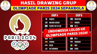 INDONESIA LOLOS Hasil Drawing Olimpiade Paris 2024  Jadwal Olimpiade Paris 2024 Sepak Bola [upl. by Martelli503]