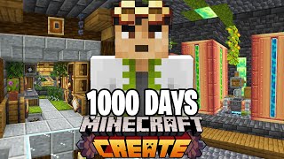 I Survived 1000 Days with the Create Mod in Hardcore Minecraft FULL MOVIE [upl. by Darya690]