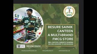 besure sainik canteen 900 plus fmcg stores canteens in 900 days [upl. by Ynattyrb]