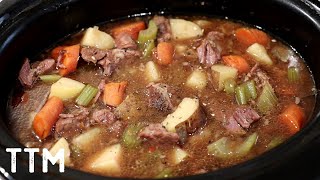 Easy Crock Pot Beef Stew Recipe [upl. by Fital]