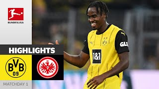 Matchwinner Gittens Decides Match  Borussia Dortmund  Eintracht Frankfurt 20  Highlights  MD 1 [upl. by Erdnassac953]