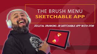 Using the Advanced Brush Menu in Sketchable App [upl. by Narrad269]