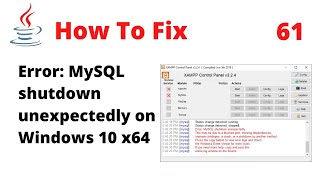 FIXED XAMPP Error MySQL shutdown unexpectedly  This may be due to a blocked port Issue 3306 [upl. by Elbring]