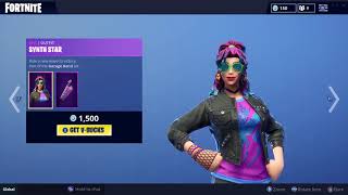 Synth Star  Fortnite Skin Showcase [upl. by Sitoiyanap]