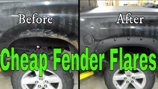 Installing eBayAmazon fender flares on a Dodge Ram truck [upl. by Valora17]