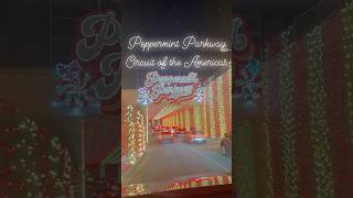 We took a Christmas stroll to Peppermint Parkway christmaslights christmas thingstodo [upl. by Enaujed]