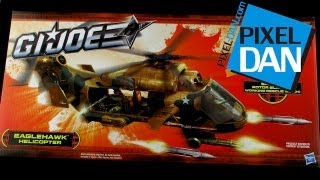 Hasbro GI Joe Eaglehawk Helicopter Video Review [upl. by Anuahsat]