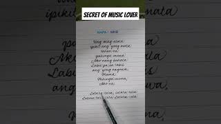 MAPA SB19 LYRICS foryou music musicvideo lyrics lyricvideo [upl. by Nahoj]