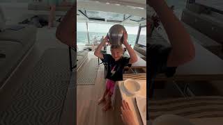 Private chef on a yacht life belowdeck privatechef sailing bahamas catamaran yacht [upl. by Nakeber722]