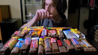 ASMR CHOCOLATE BAR PARTY MUKBANG  Almost No Talking Eating Sounds [upl. by Ingalls]