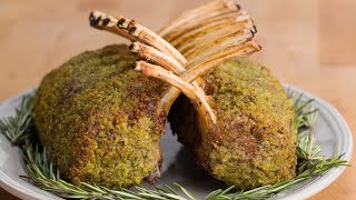 Garlic Rosemary Crusted Roast Rack of Lamb [upl. by Okajima]