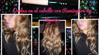 Cómo rizar tu Cabello tenaza Remington [upl. by Eillak]