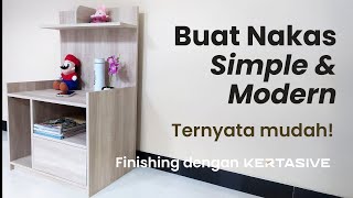 Membuat kabinet modern mudah dan cepat finishing Kertasive [upl. by Stuckey]