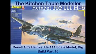 Revell 1 32 He111 Big Build Part 15 Enamel Panel Line Washes Cont [upl. by Knorring]