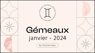 Horoscope Gémeaux ♊️ Janvier 2024 🌲 par Christine Haas [upl. by Ahsemat]