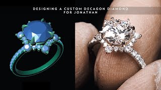 Designing a unique Decagon Snowflake ring for Jonathan [upl. by Valeta644]