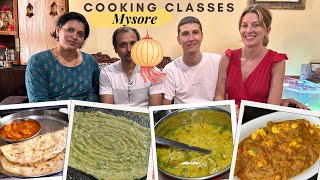 Vegetarian Mysore Style Cooking class for students from 🇩🇪 🙏🏻🇮🇳🪔 on Diwali Festival 🪔 cooking chef [upl. by Odlanier]