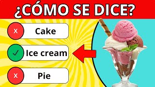 quotTest de Alimentos y Bebidas en INGLÉS 🧁🥧🥛 English Quiz  ¿Cuánto sabes de inglés 📚🚀 [upl. by Dott772]