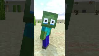 JJ is Deadbut   Baby zombie minecraft animations [upl. by Idurt]