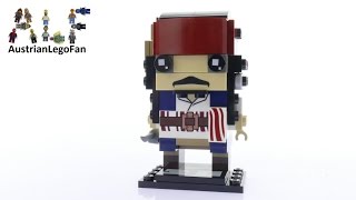 Lego Brickheadz 41593 Captain Jack Sparrow  Lego Speed Build Review [upl. by Kiefer]