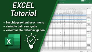 ZeiterfassungStundenzettelArbeitsnachweis in Excel UPDATE mit neuen Funktionen  FREE DOWNLOAD [upl. by Eberhart]