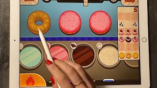 😴 iPad ASMR  Let’s make DONUTS 🍩 Clicky  Upclose Whispers [upl. by Enotna]