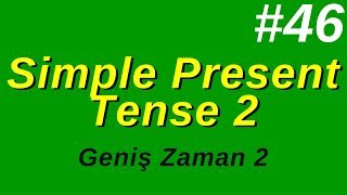 46 Simple Present Tense 2 Geniş Zaman 2 [upl. by Enoch]