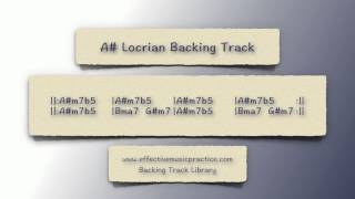 A Locrian Mode Backing Track [upl. by Ruthann]