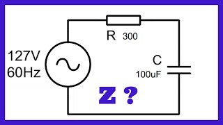 Impedância de um circuito RC  Exercício Resolvido [upl. by Nat]