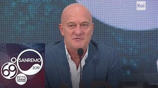 Sanremo 2019  Claudio Bisio e quotil mestiere del padrequot  09022019 [upl. by Anauqes]