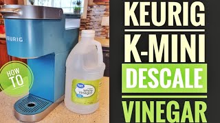 HOW TO DESCALE Keurig KMini amp K Mini plus With Vinegar DOES YOUR COFFEE TASTE BAD TIME TO CLEAN [upl. by Anedal]