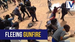 Watch the moment police open fire on gathered Wits students [upl. by Crean960]