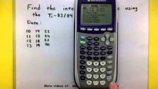 Statistics  Compute the interquartile range using the TI8384 calculator [upl. by Darrin950]