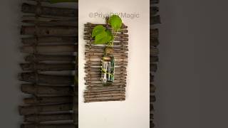 DIY Hanging Planter from a Glass Bottle in Minutes 🌿 Easy Upcycled and Stylish ecodecor viral [upl. by Lalat]