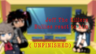 Jeff The Killers Bullies React To Him  Speed Up  UNFINISHED  Malikai [upl. by Doykos]