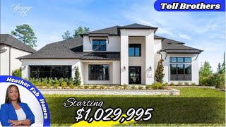 New Construction Homes in Spring TX  Toll Brothers in Woodson’s Reserve starting at 1029995 [upl. by Bogart]