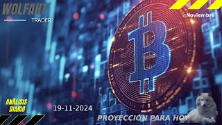 Predicción para Bitcoin 19112024 BTC – Análisis diario de Bitcoin – precio de bitcoin hoy [upl. by Ahseinek98]