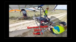 GERMAN OPEN HANGGLIDING CHAMPIONSHIP 2023  TASK 1 [upl. by Ynobe]