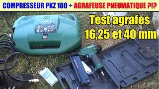 agrafeuse pneumatique lidl parkside pdt 40 compresseur lidl parkside pkz 180 [upl. by Ydualc]