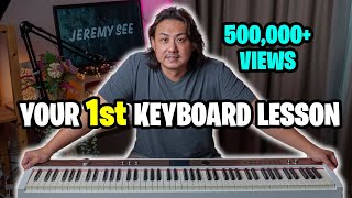 Your 1st Beginner Keyboard Piano Lesson  Getting Started [upl. by Maryn]