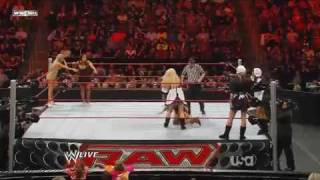 WWE Raw 11 23 09 Thanksgiving Mayflower Melee Match Maryses Return [upl. by Thinia]