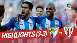 Resumen de Málaga CF vs Athletic Club 33 [upl. by Yendahc]