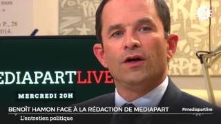 Benoît Hamon face à la rédaction de Mediapart [upl. by Ambler]